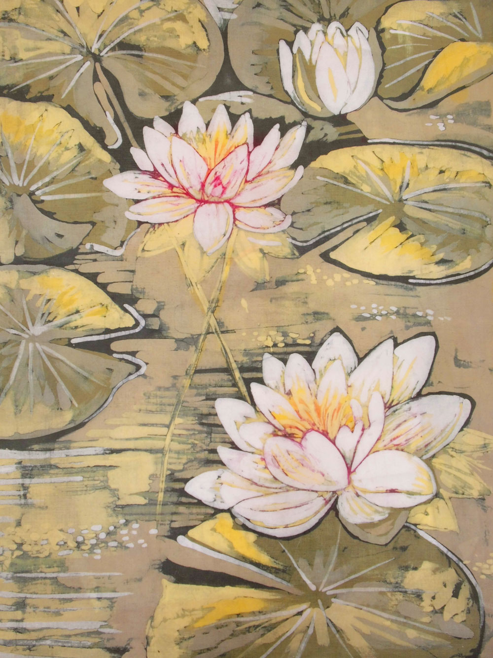 batik kwiaty małgorzata jaskłowska